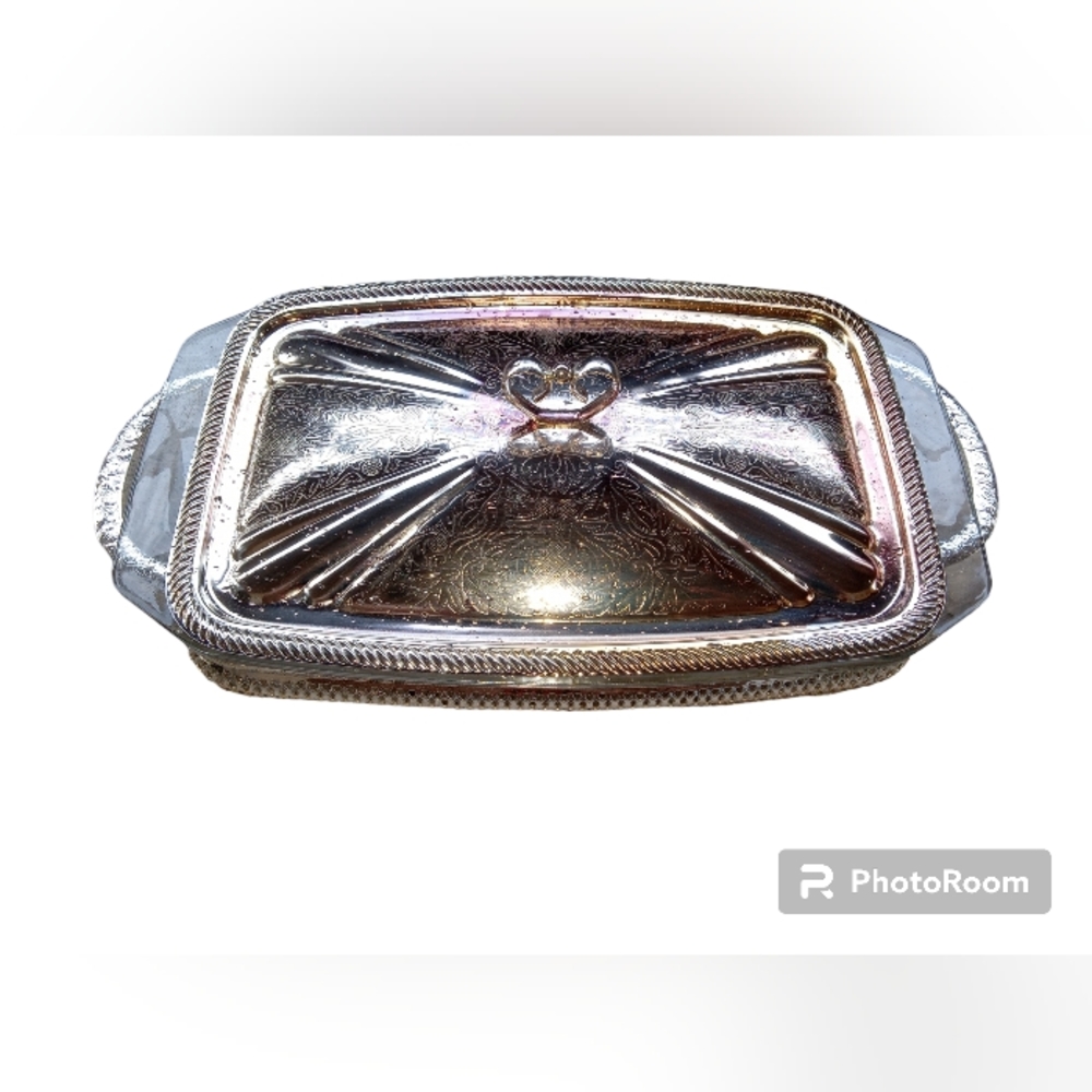 🚨 Vintage Mayell Silver Plated Casserole Stand With Removable Lid England Purex